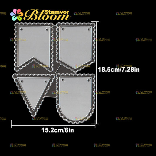 Original Lovely Lace Layers Party Banners Cutting Dies