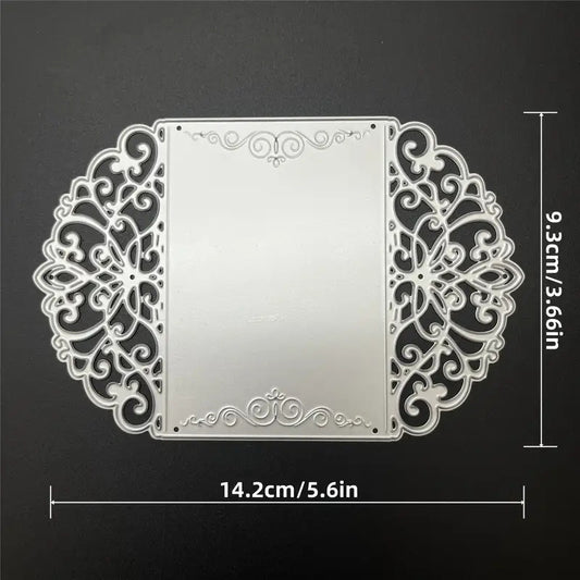 1pc Wedding Season Lace Flower Envelope Metal Cutting Die