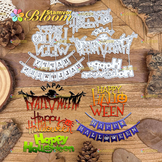 Original Practical Halloween Titles Cutting Dies