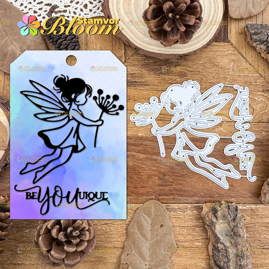 Original Lovely Butterfly Fairy with Dandelion Cutting Dies