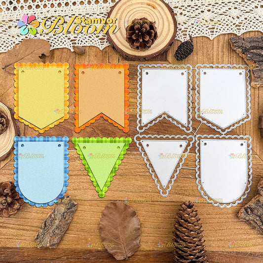 Original Lovely Lace Layers Party Banners Cutting Dies
