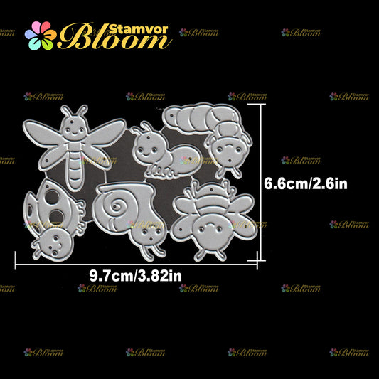Original Lovely Incets Bee Snail Ant Cutting Dies