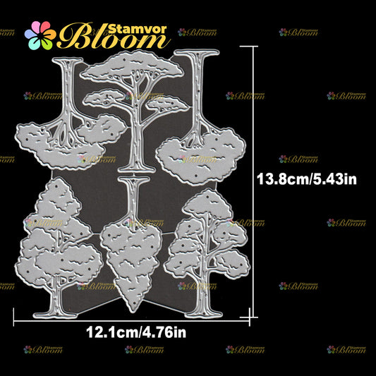 Original Lovely Trees Forest Cutting Dies