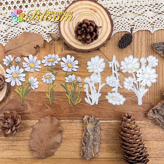 Original Lovely Beautiful Floweers Bouquets Daisies Cutting Dies