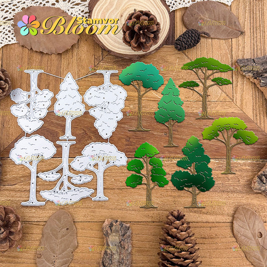 Original Lovely Trees Forest Cutting Dies