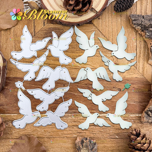 Original Lovely Birds Dove of Peace Cutting Dies