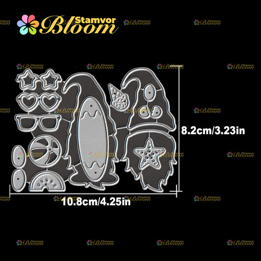 Original Lovely Layers Summer Vacation Gnomes Cutting Dies