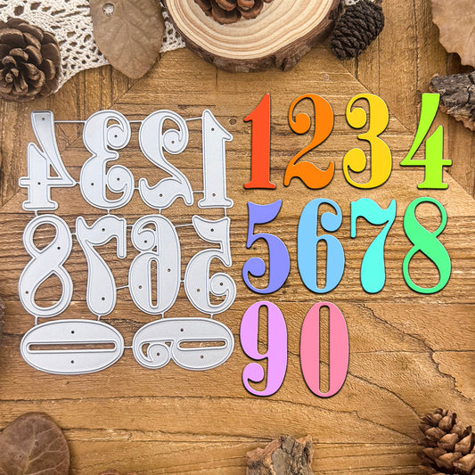 Lovely Basic Useful Numbers from 0 to 9 Dies