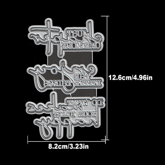 Original Lovely Layers Happy Inspirational Sentences Titles Words Cutting Dies