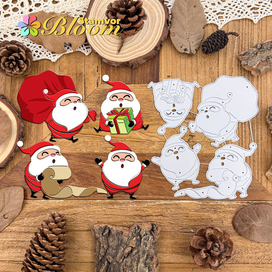 Original Christmas Funny Santa Claus Cutting Dies