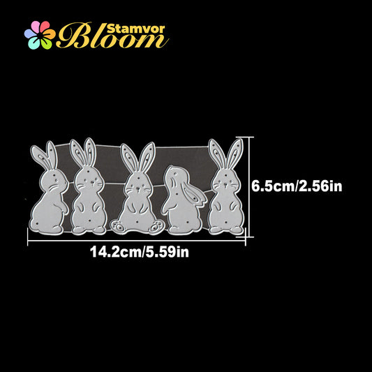 Original Lovely Easter Bunnies Cutting Dies