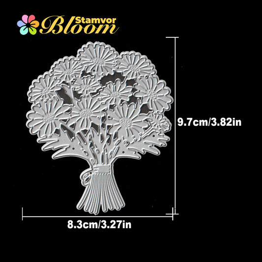 Original Lovely Mother's Day Teacher Gift Flowers Daisy Bouquet Cutting Dies