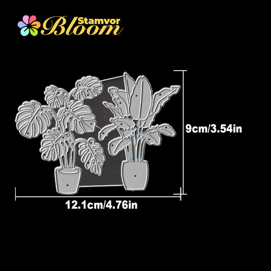 Original Lovely Monstera Potted Plants Cutting Dies