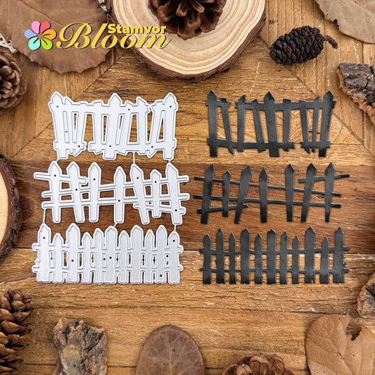 Original Vintage Broken Halloween Fences Cutting Dies