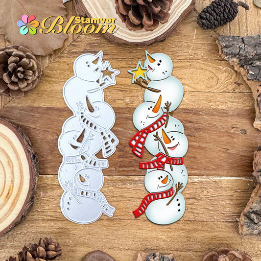 Original Lovely Winter Funny Snowman Cutting Dies