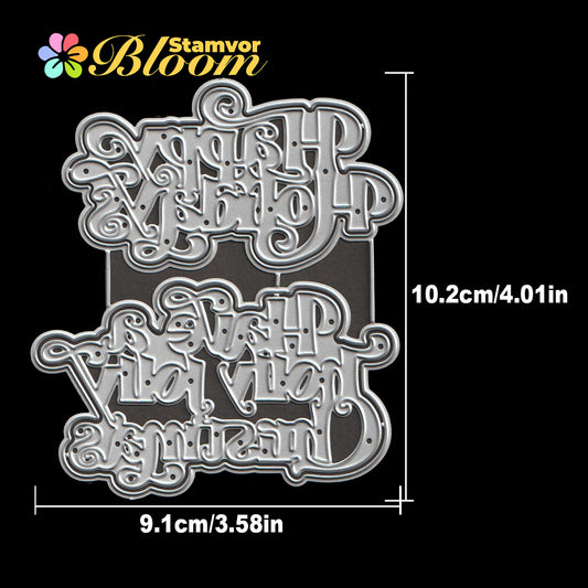 Original Lovely Layers Christmas Winter Titles Cutting Dies