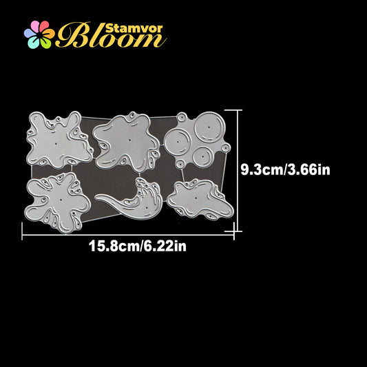 Original Lovely Water Bubbles Pigments Cutting Dies