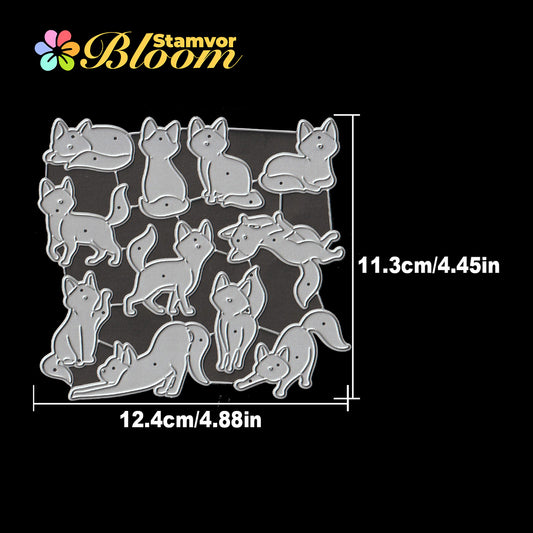 Original Lovely Differents Actions Cats Cutting Dies