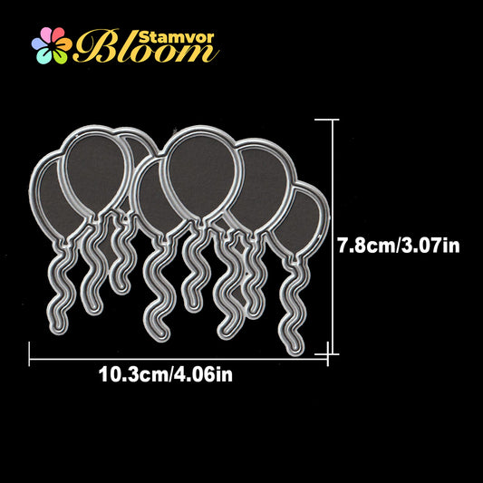 Original Lovely Birthday Balloons Party Cutting Dies