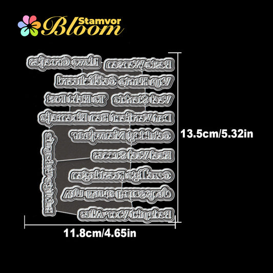 Original Common Practical Dutch Layers Blessing Phrases Titles Cutting Dies