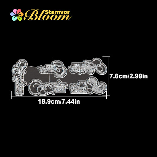 Original Lovely Pratical Dutch Layers Sentences Titles Cutting Dies