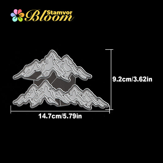 Original Lovely Layers Moutains Nature Cutting Dies