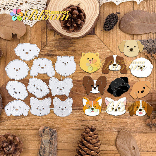 Original Lovely Dogs Puppy Smile Heads