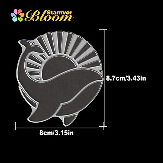 Original Lovely Ocean Whale and Sun Cutting Dies