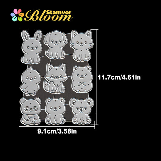 Original Lovely Kawaii Mini Animals Cat Dog Bunny Panda Koala Cutting Dies