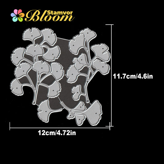 Original Lovely Leaves Branches Ginkgo Leaves Cutting Dies