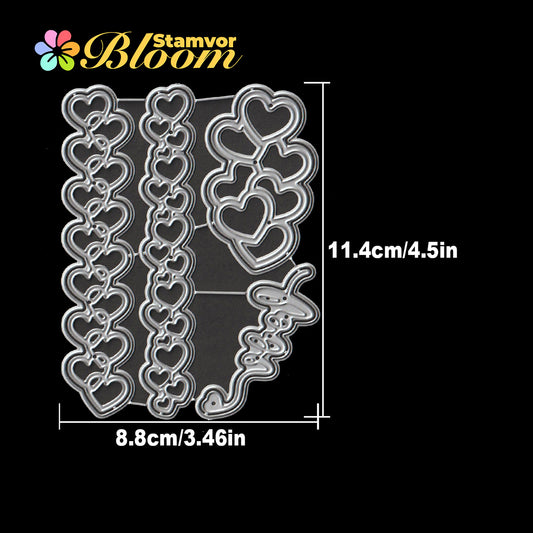Original Lovely Valentines Day Loves Lace Borders Cutting Dies