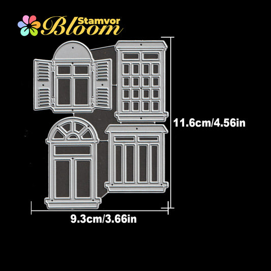 Original Retro Windows Cutting Dies
