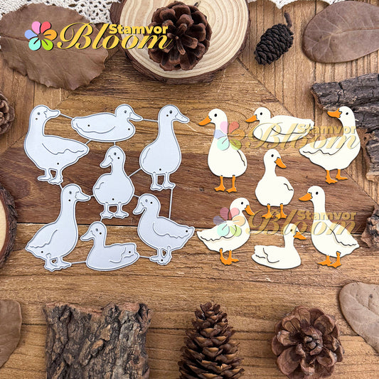 Original Lovely Farmer Animal Ducks Cutting Dies