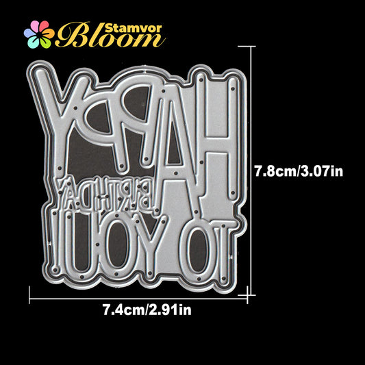 Original Lovely Layers Birthday Title HAPPY BIRTHDAY TO YOU Cutting Dies