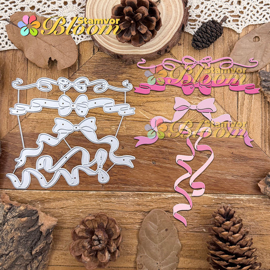 Original Lovely Ribbon Gifts Bows Cutting Dies