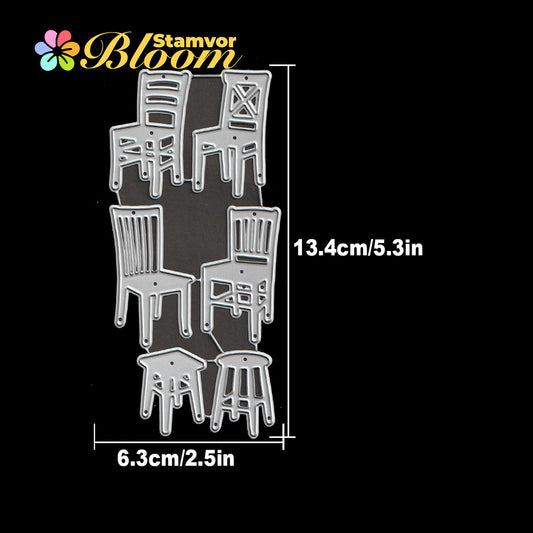 Original Lovely Chairs Stools Furnitures Cutting Dies