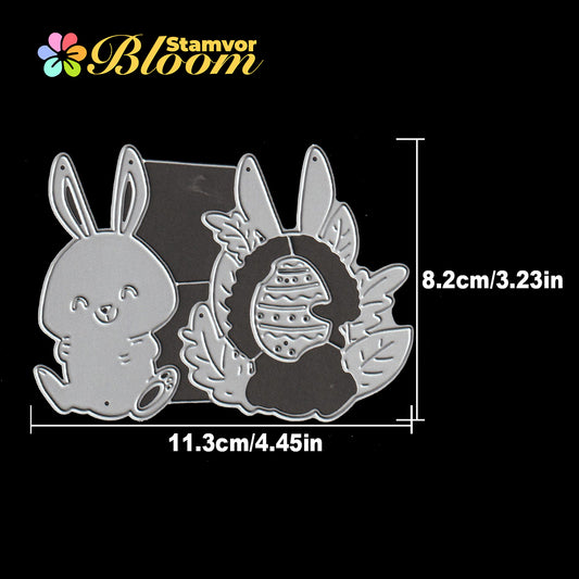 Original Lovely Layers Spring Easter Bunny with Egg Cutting Dies