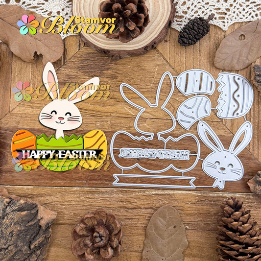 Original Lovely Layers Easter Bunny With Eggs Title