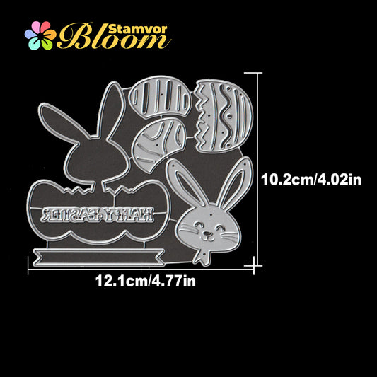 Original Lovely Layers Easter Bunny With Eggs Title