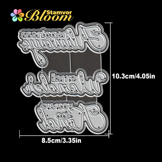 Original Lovely Layers Warm Titles Cutting Dies