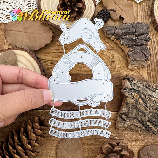Original Lovely Summer Navigation Seagull Basic Titles Cutting Dies
