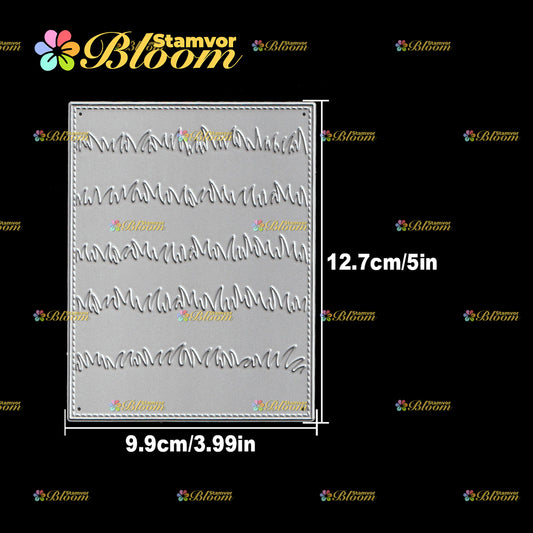 Original Lovely Basic Grassland Square Frame Background Cutting Dies