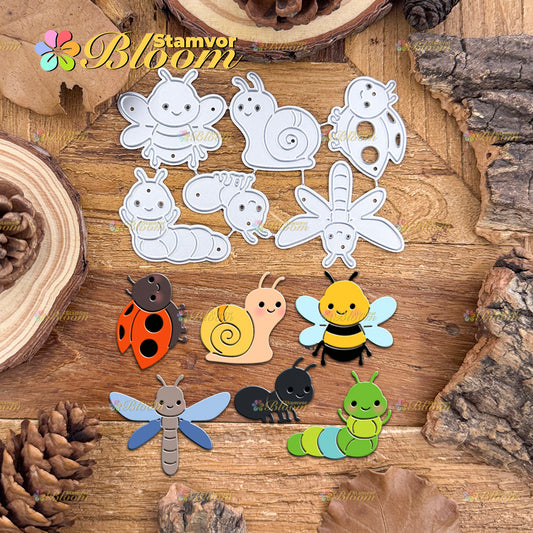 Original Lovely Incets Bee Snail Ant Cutting Dies