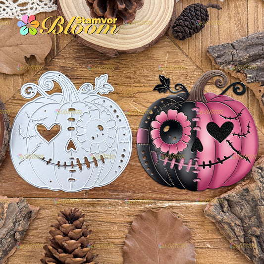 Original Lovely Halloween Punk Pumpkin Cutting Dies