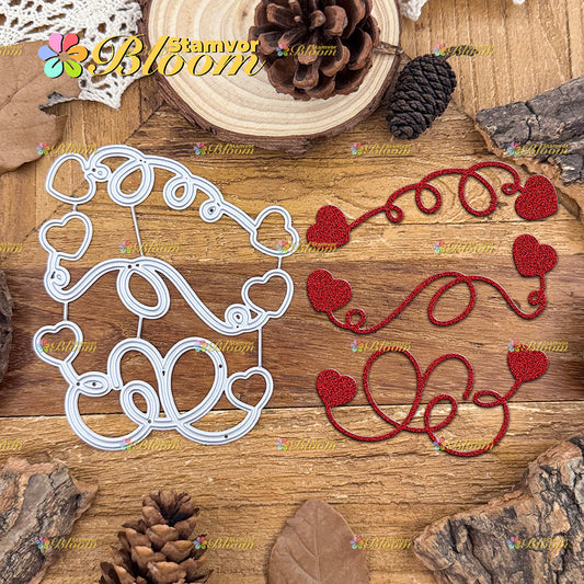 Original Lovely Valentine's Day Loves Lines Cutting Dies