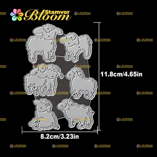 Original Lovely Animal Sheeps Cutting Dies