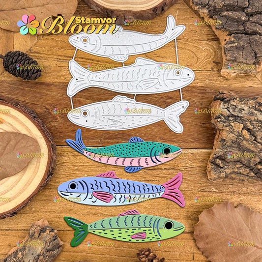 Original Lovely Japanese Fishes Cutting Dies