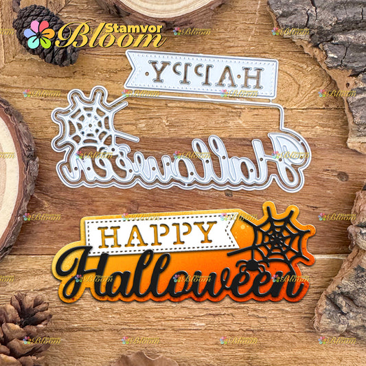 Original Lovely Layers Halloween Title HAPPY HALOOWEEN Cutting Dies