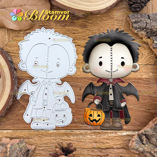 Original Lovely Halloween Zombie with Candy Cutting Dies