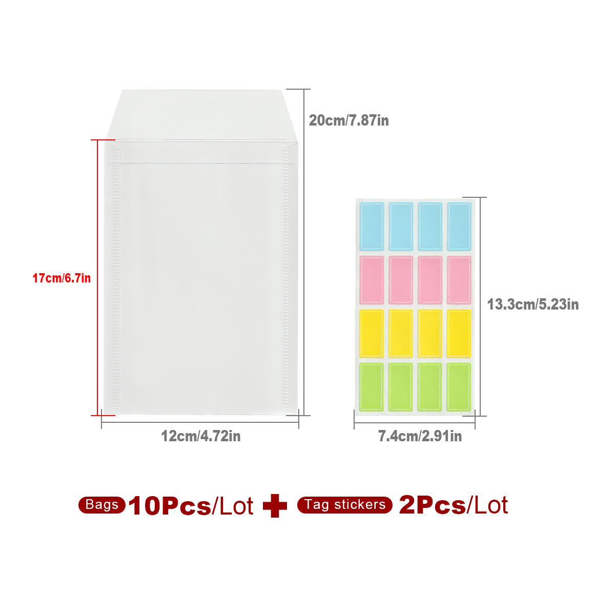 10 SMALL Stamp and Die Storage Pockets